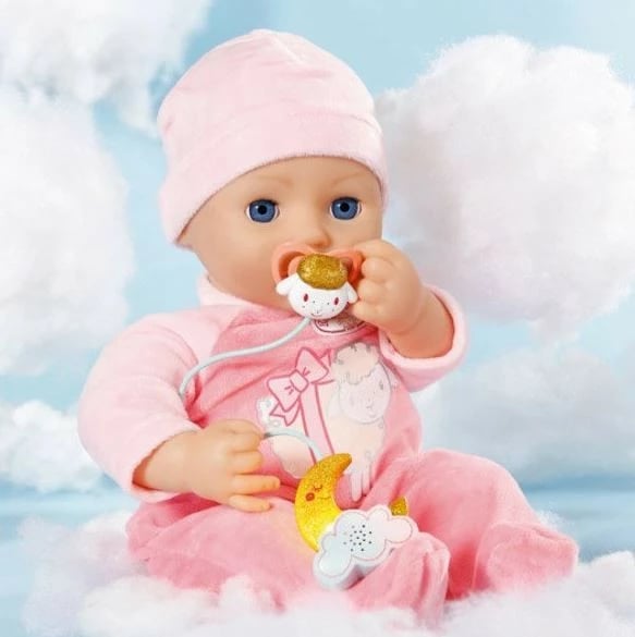 Biberon lodër Baby Annabell Zapf 704219-116721, me muzikë, ari/rozë/e bardhë