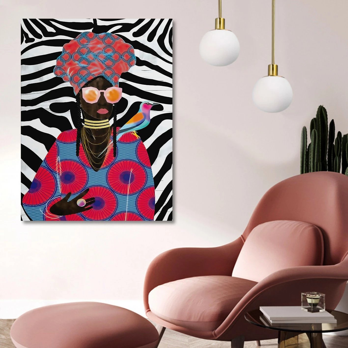 Pikturë dekorative në kanavacë, shumëngjyrëshe, Wallity KNV4540_70100, 70x100cm