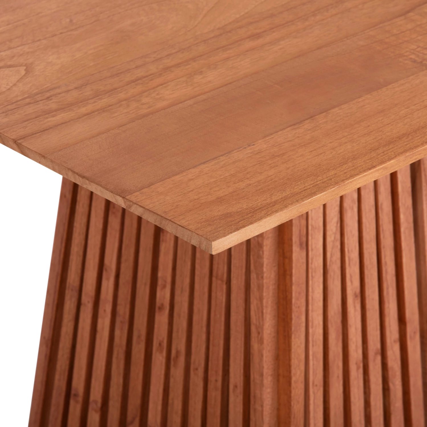 Tavolinë drejtkëndore për ngrënie, druri Mindi, ngjyrë natyrale, 160x79.5x76.5 cm