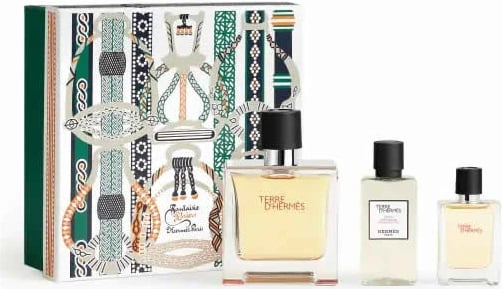 Set Eau de Parfum për meshkuj Hermès Terre D'Hermès, 75ml, 3 pjesë