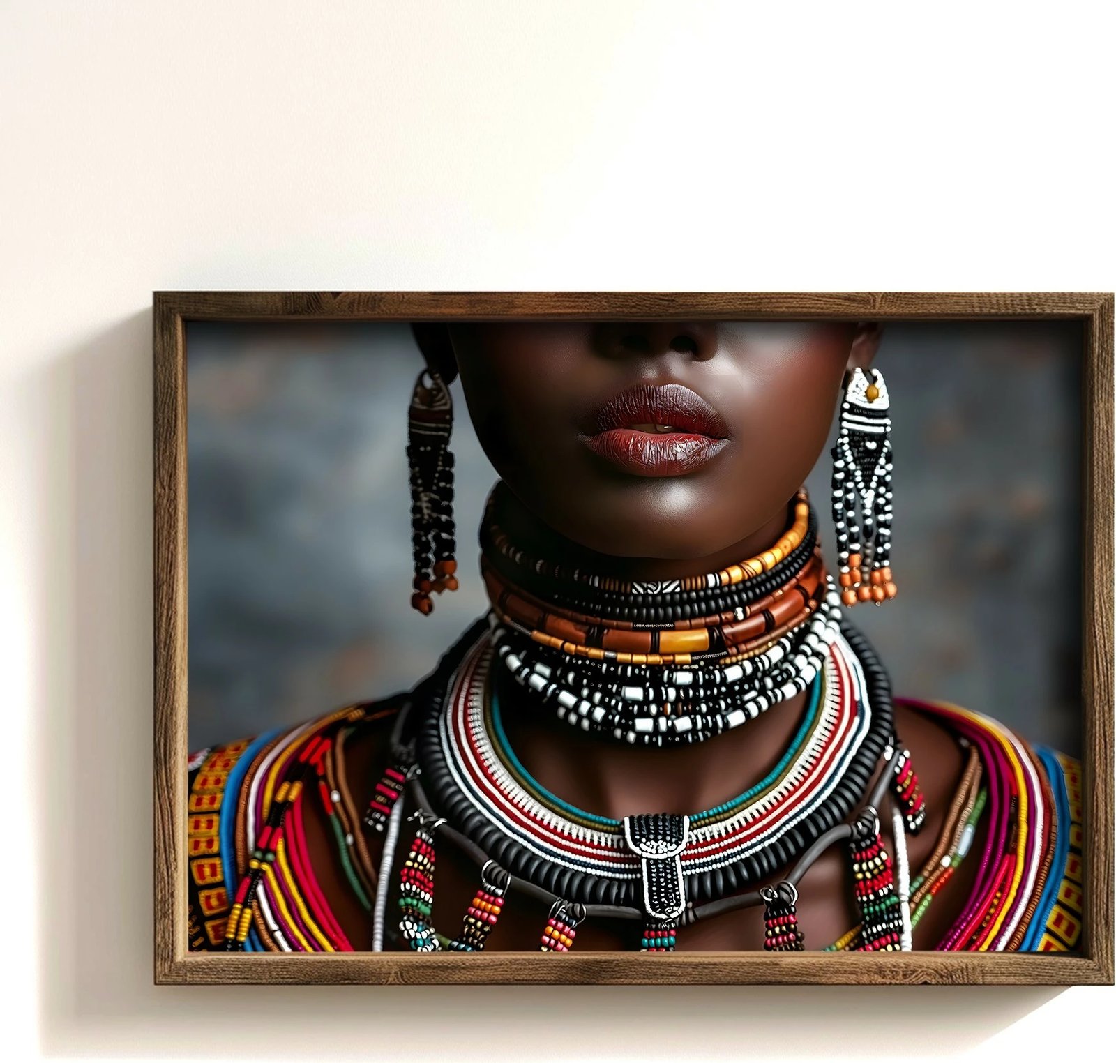 Pikturë dekorative me kornizë MDF, shumëngjyrëshe, Wallity GE244-L