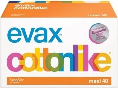 Pantyliners Evax Cottonlike Maxi unisex 40 copë