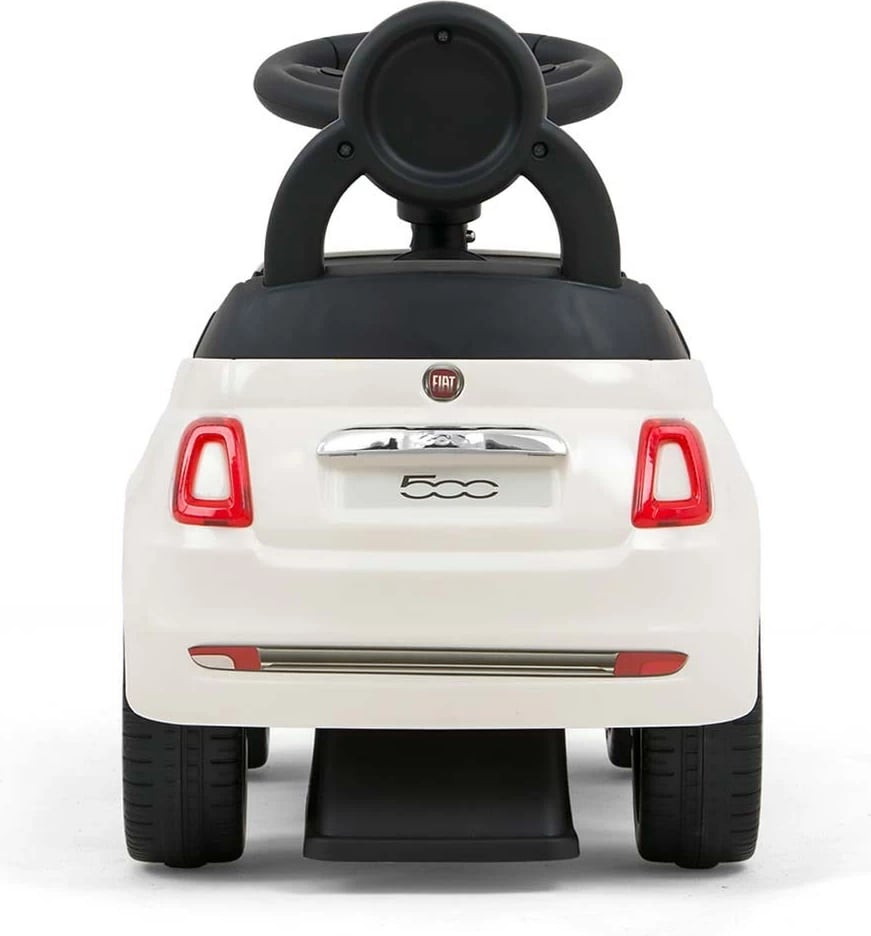 Makine lodër me shtytje (ride-on), Milly Mally, FIAT 500, sedile me mbështetëse dhe hapesire poshte, horn dhe melodi, per 12-36 muaj, blu