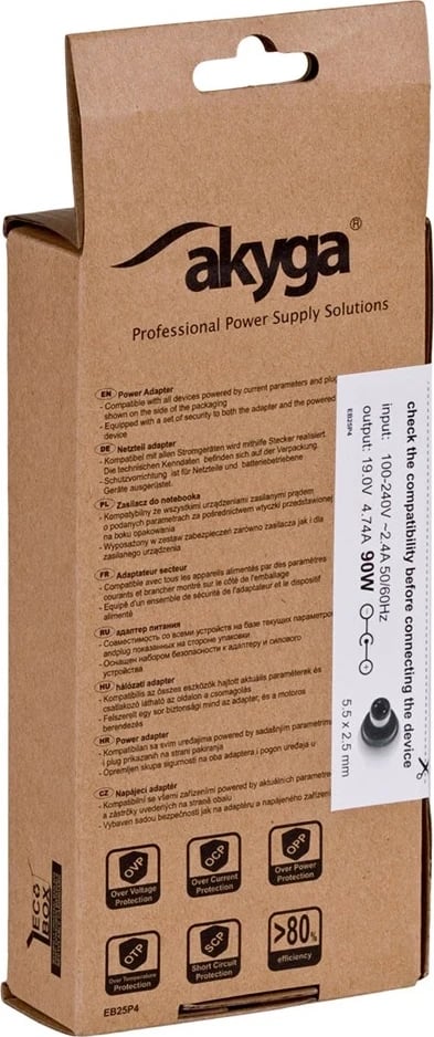 Përshtatës adapter Akyga, AK-ND-10, 90 W