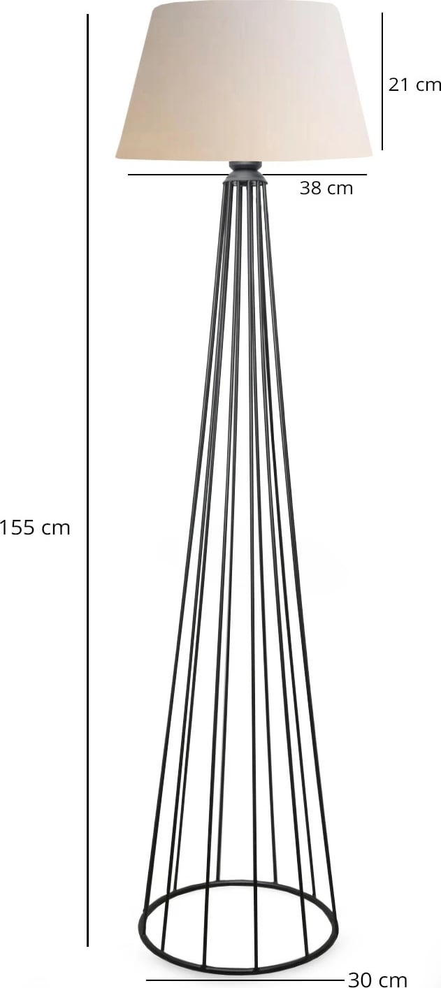 Llambë dyshemeje Opviq, AYD-3044, ngjyrë krem