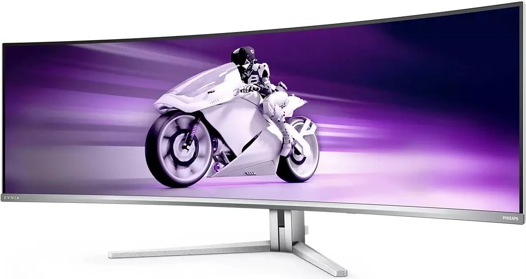 Monitor Philips Evnia 8000 49M2C8900L/00, 49 inç, QD-OLED, Dual QHD, 1ms, i bardhë