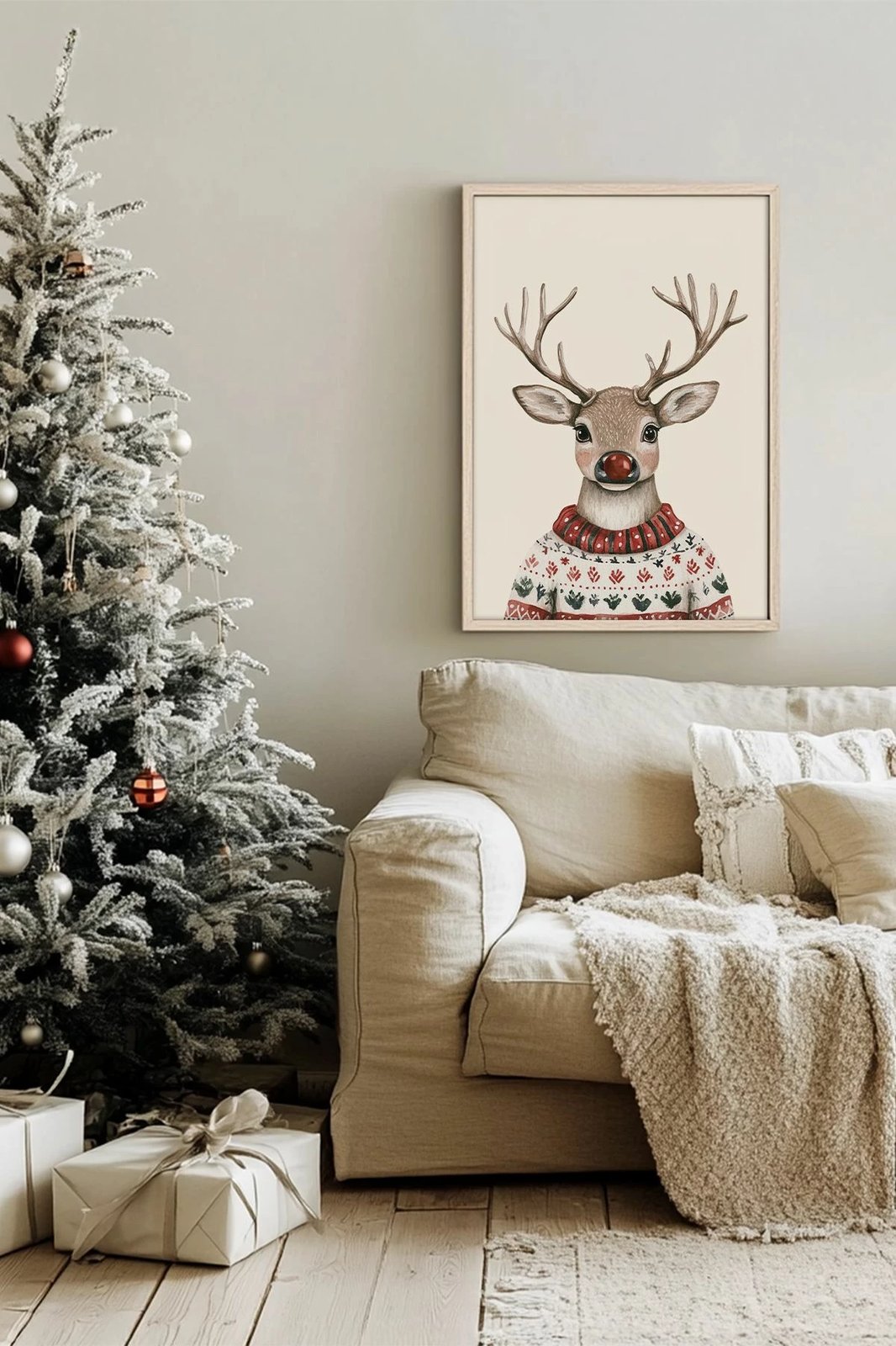 Pikturë dekorative me kornizë, Wallity, Nwyearsngmdl42, shumëngjyrëshe, 33x48cm