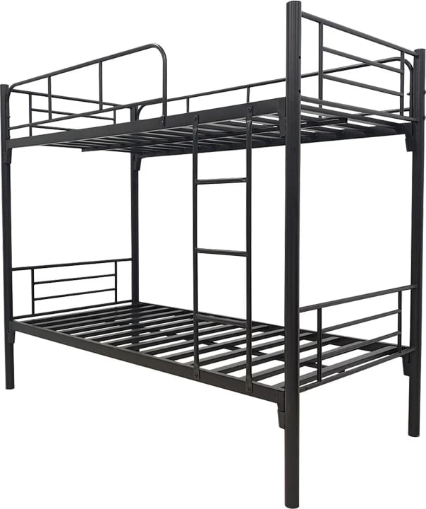 Krevet marinari metalik Belit, ngjyrë e zezë, 90x190cm