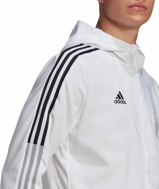 Duks me kapuç adidas për meshkuj, i bardhë
