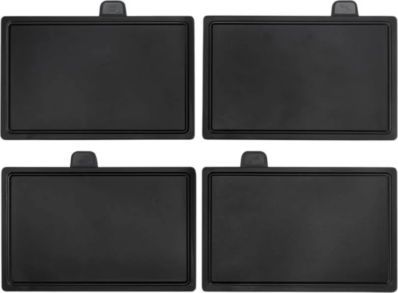 Set thikash dhe dërrasa prerëse me mbajtëse magnetike, Feel-Maestro MR-1412-BLACK, 10 copë, bllok magnetik + bazë për dërrasa, i larë në enëlarëse, e zezë