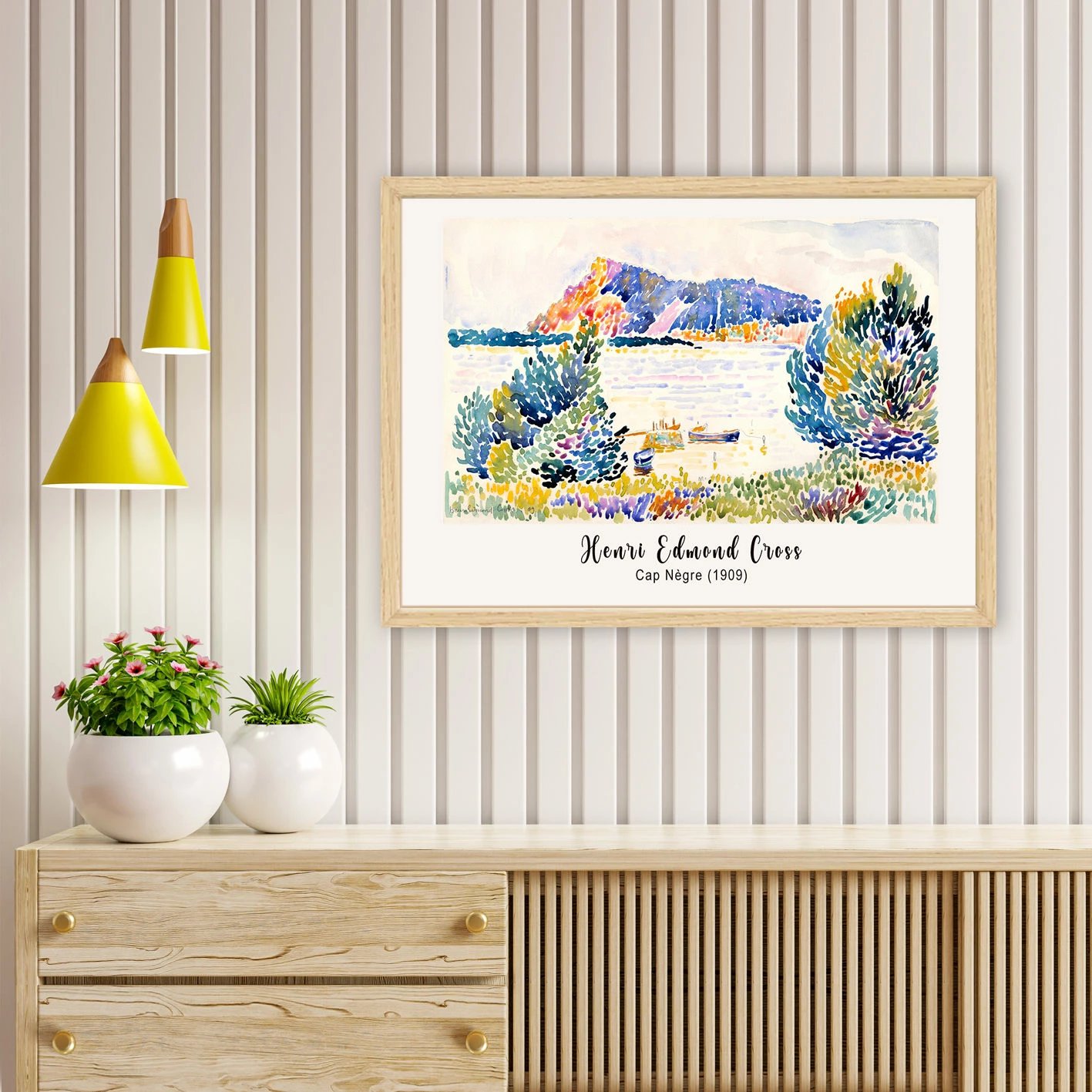 Pikturë dekorative me kornizë, shumëngjyrëshe, NC3305923-3545