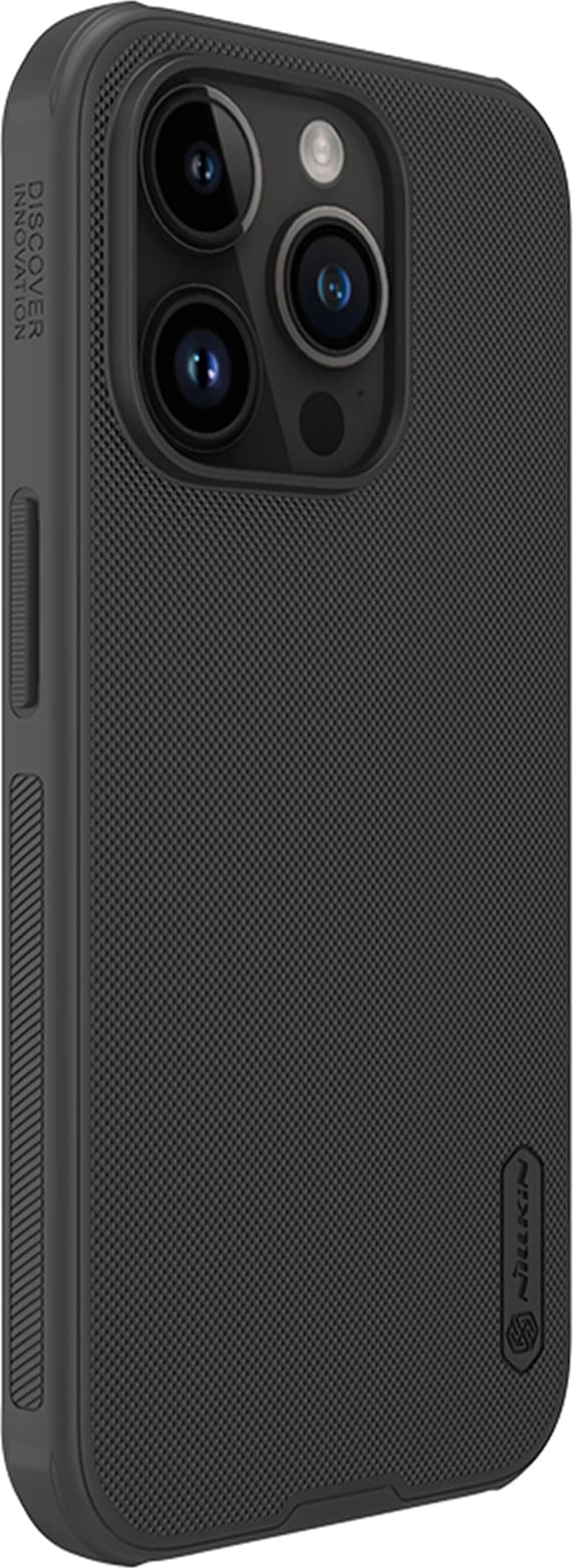 Mbështjellës Nillkin Super Frosted Shield Pro për iPhone 15 Pro, i zi