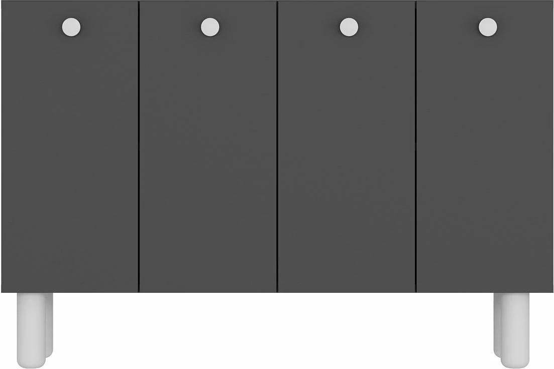 Konsol Skye Decor, Ilay Bohem, antracit-bardhë