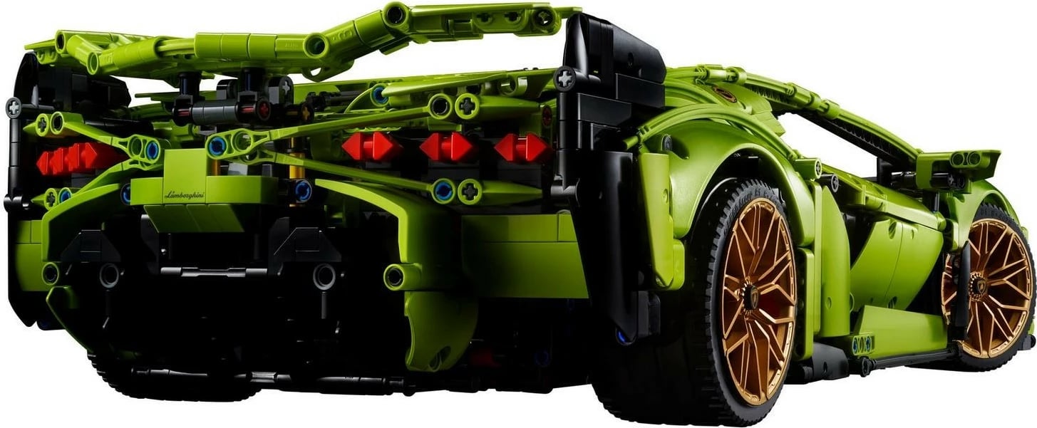 Set ndërtimi LEGO Technic Lamborghini Sian FKP 37, 42115, 3696 pjesë, Jeshile