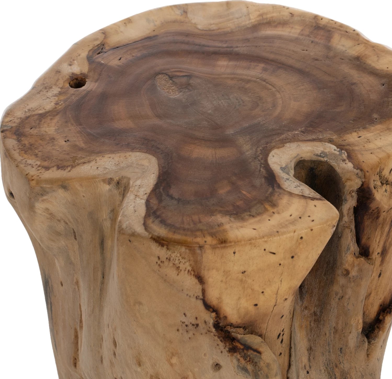 Tavolinë anësore trung lisi, FB99374, Φ30-35x45 cm