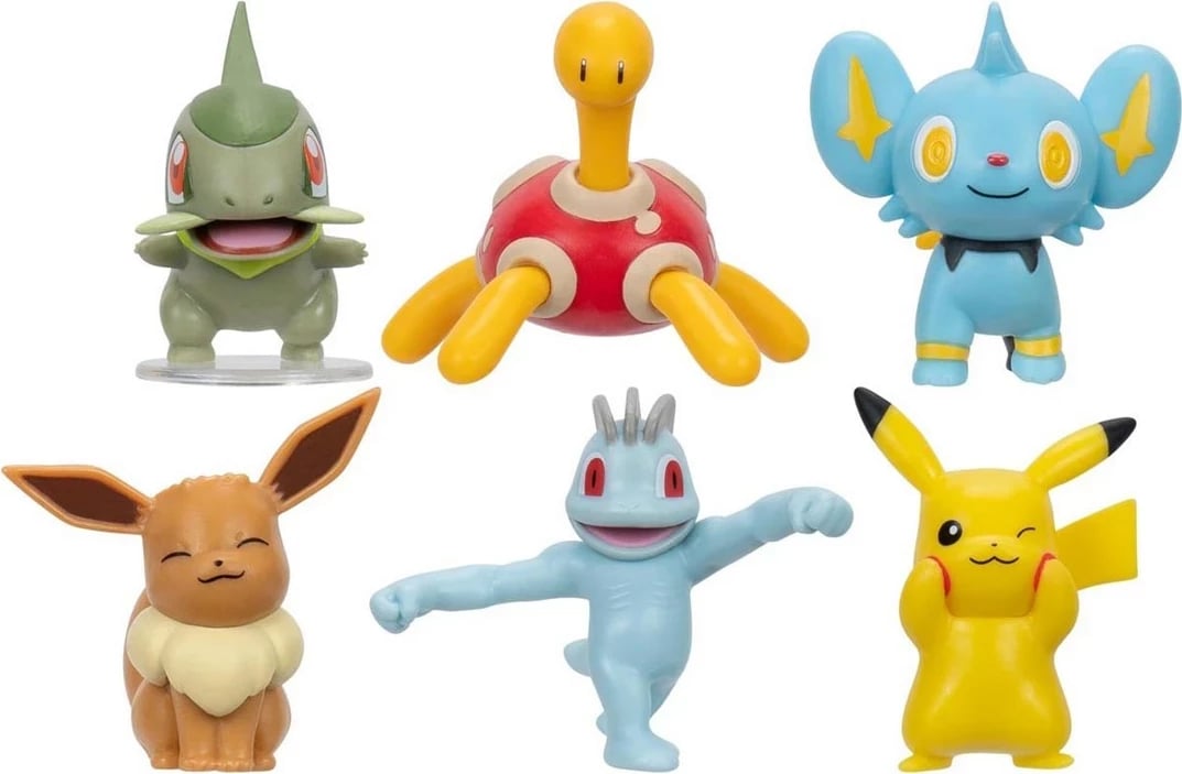 Set figurina Pokemon Jazwares PKW3614, 6 copë