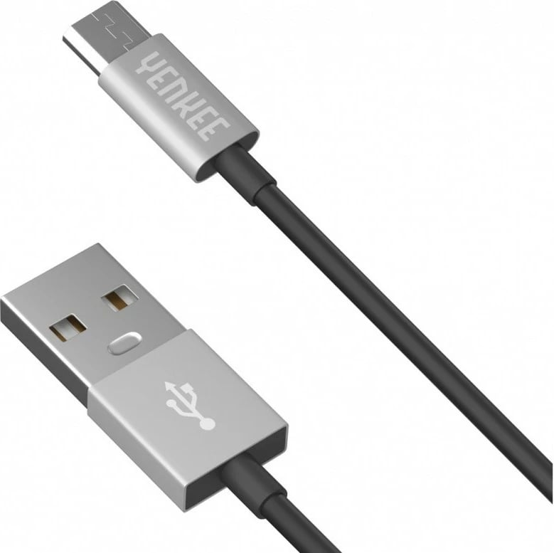 Kabllo USB YENKEE YCU 222BSR, 2m, Micro USB, e zezë