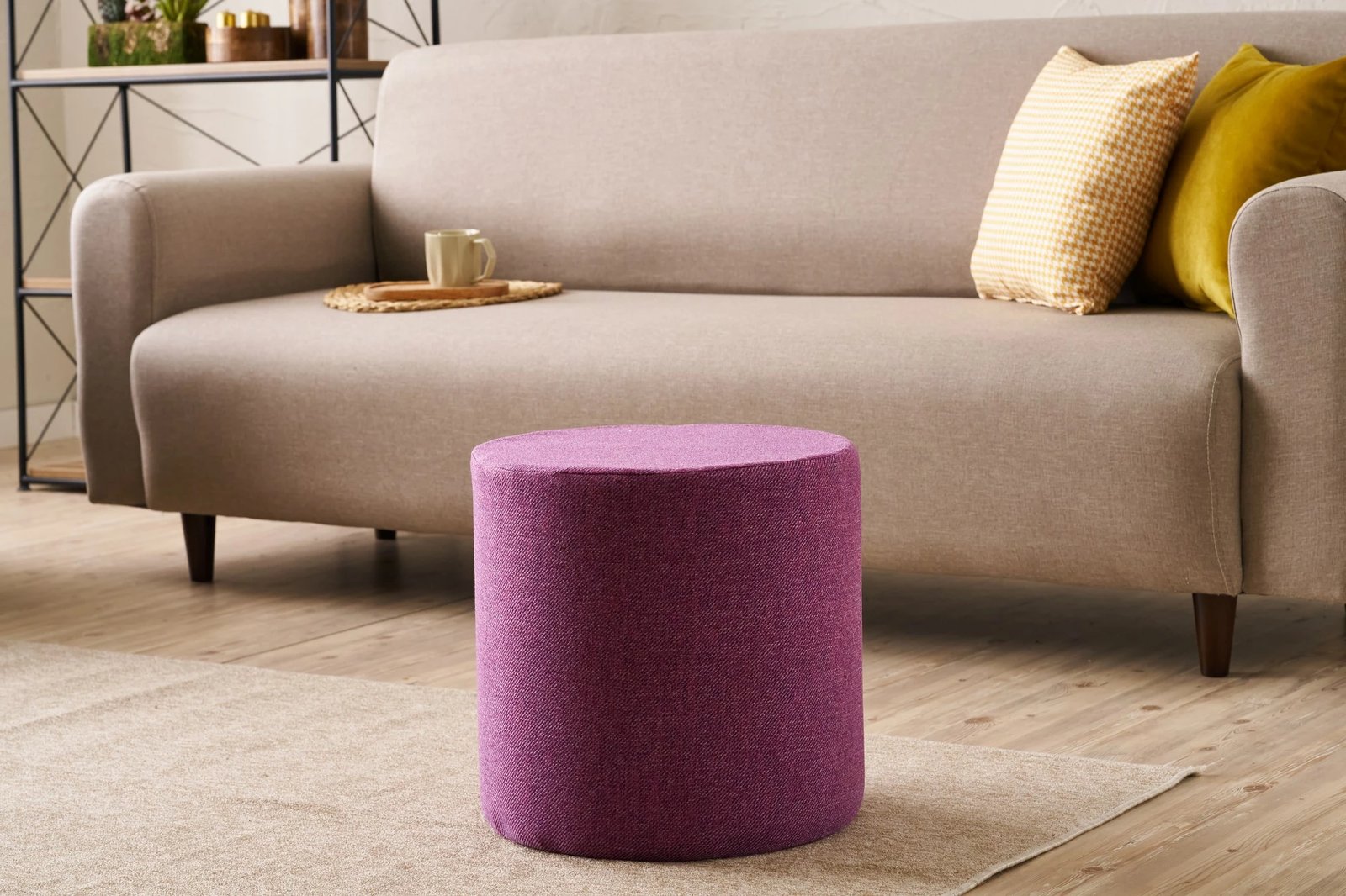 Pouf Atelier del Sofa, ngjyrë lejla, Bitez