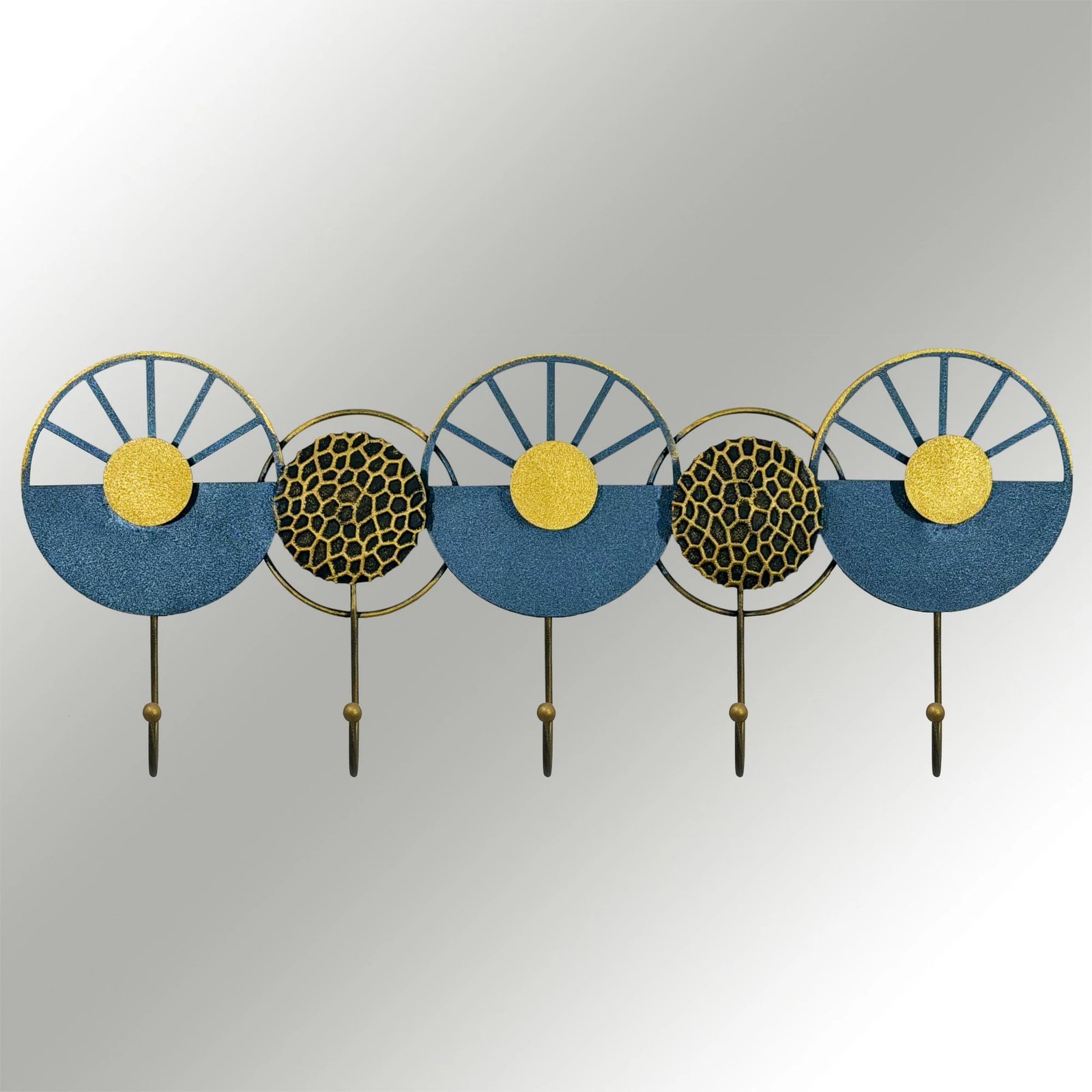 Varëse muri metalike Wallity, Naile, shumëngjyrëshe, 60x23cm