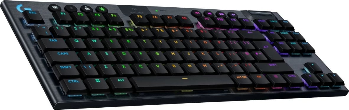 Tastierë gaming Logitech G915 X LIGHTSPEED TKL wireless, FR, e zezë