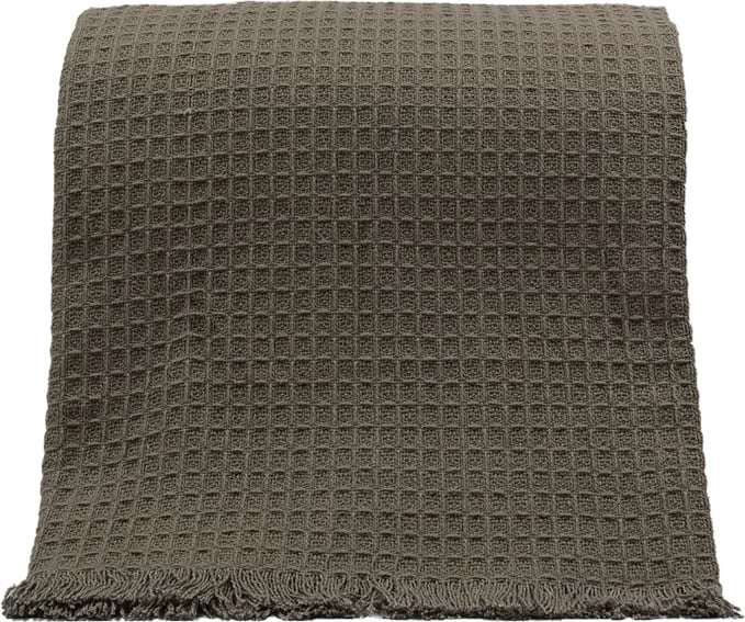 Mbulesë dekorative Maroko, pambuk, kafe, 130x170cm