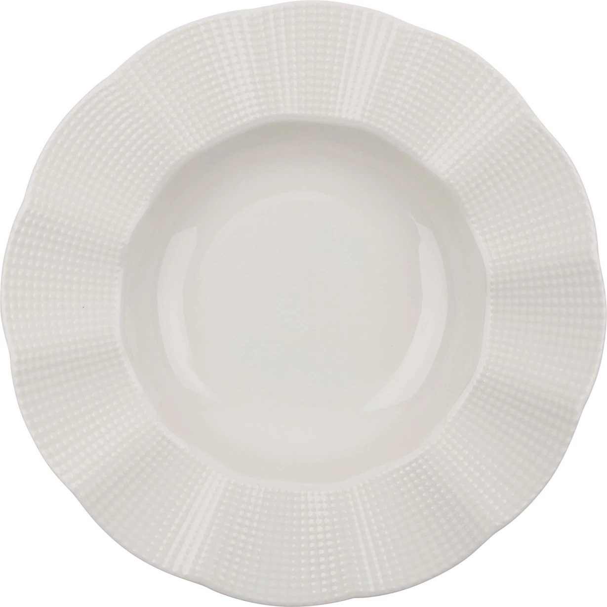 Set enësh për drekë (24 copë), Hermia, MLN24Y2740694, ngjyrë krem