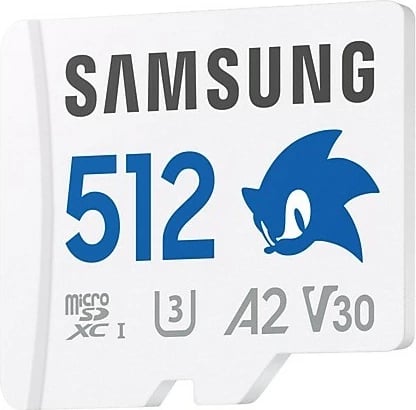 Kartelë memorie Samsung PRO Plus Sonic 512GB microSD, me adapter SD, Bardhë