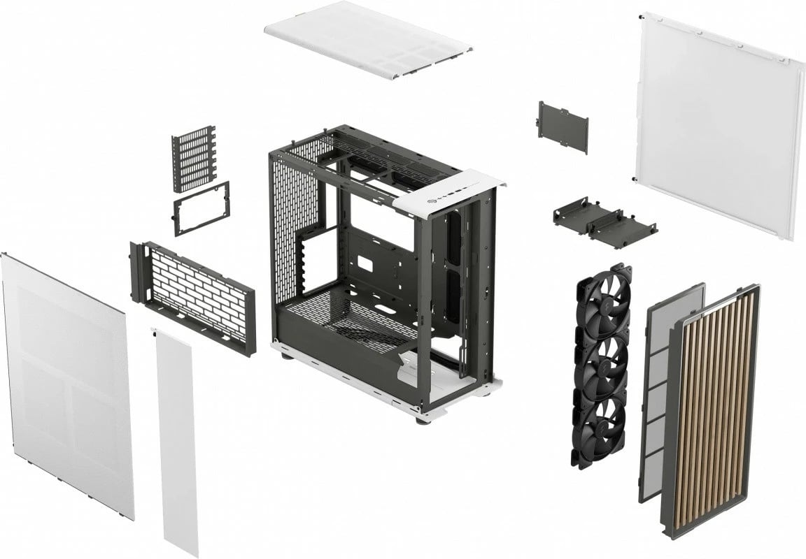 Kasë Fractal Design North XL, Midi Tower, FD-C-NOR1X-03, e bardhë