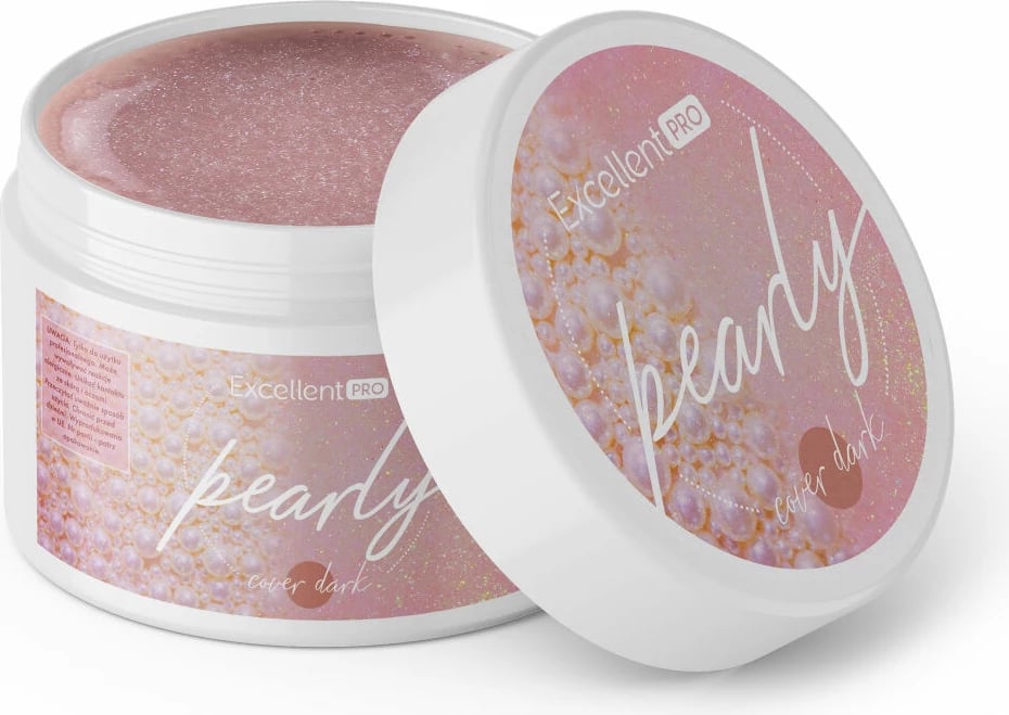 Xhel ndërtues për thonj për femra Excellent PRO Pearly Gel Cover Dark 50g