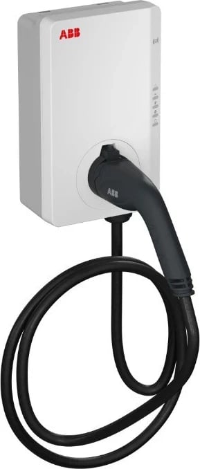 Stacion ngarkimi ABB Terra 11kW, kabllo wallbox 5m, e bardhë