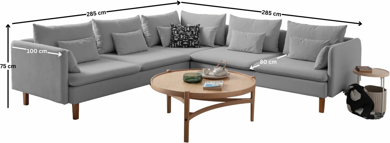 Këndare Flexy L, ngjyrë gri, Atelier del Sofa