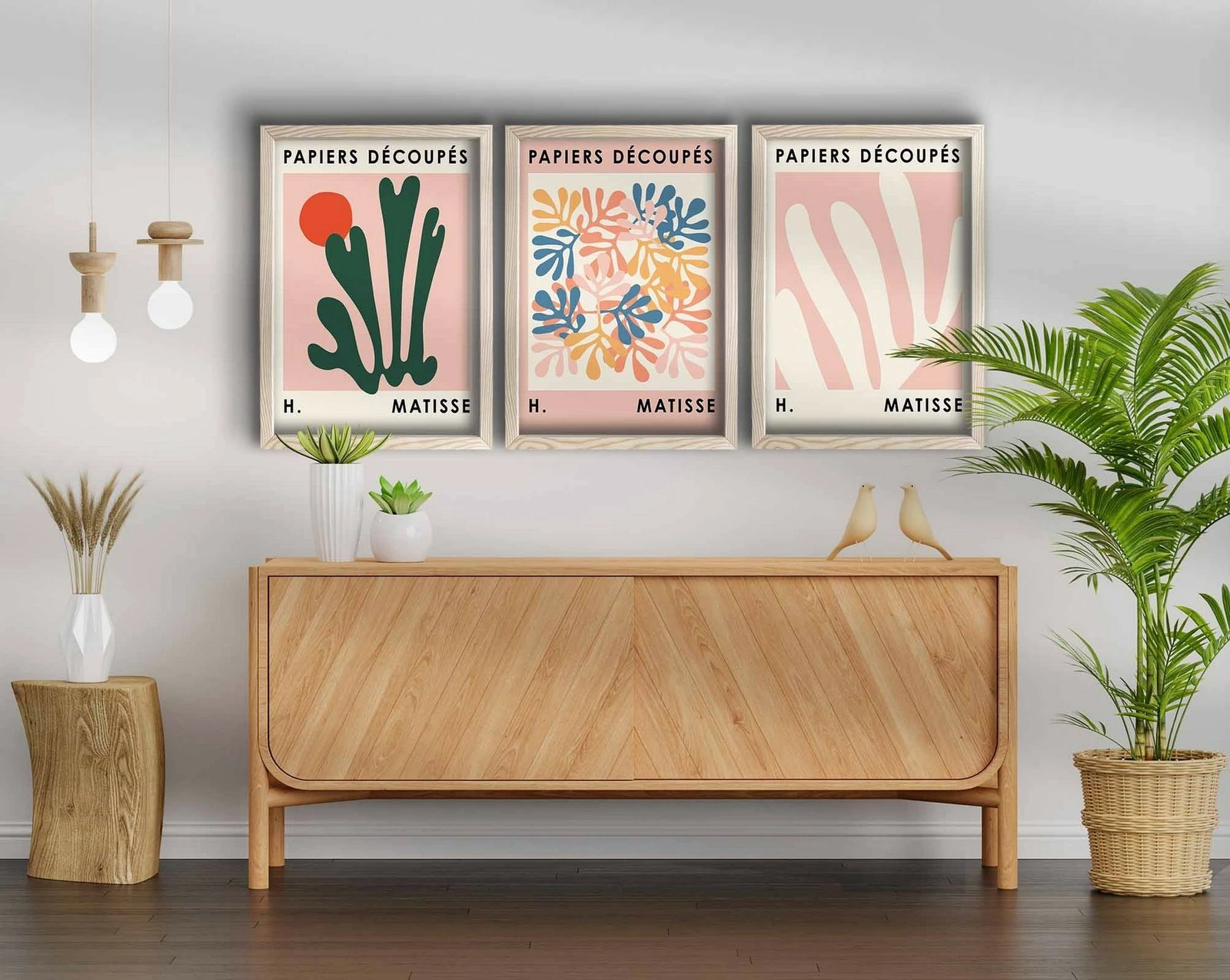 Pikturë dekorative me kornizë MDF (3 copë), Wallity, 3P3853NISCT-009