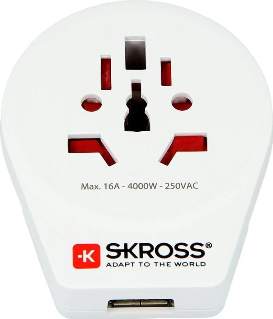 Adapter udhëtimi SKROSS World to Europe USB 1.0