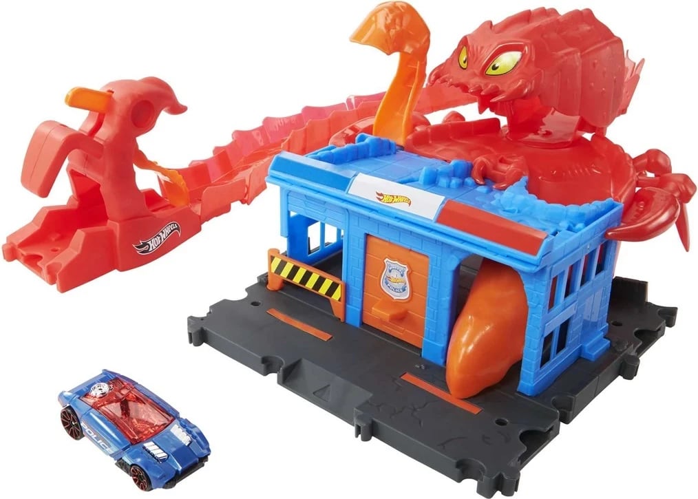 Set lojërash Hot Wheels City Scorpion Flex Attack, MATTEL, Gri