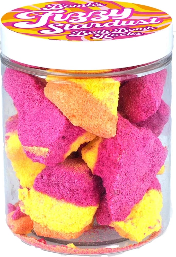 Gurë aromatik për banjë Bomb Cosmetics Fizzy Stardust Bath Rocks unisex 250g