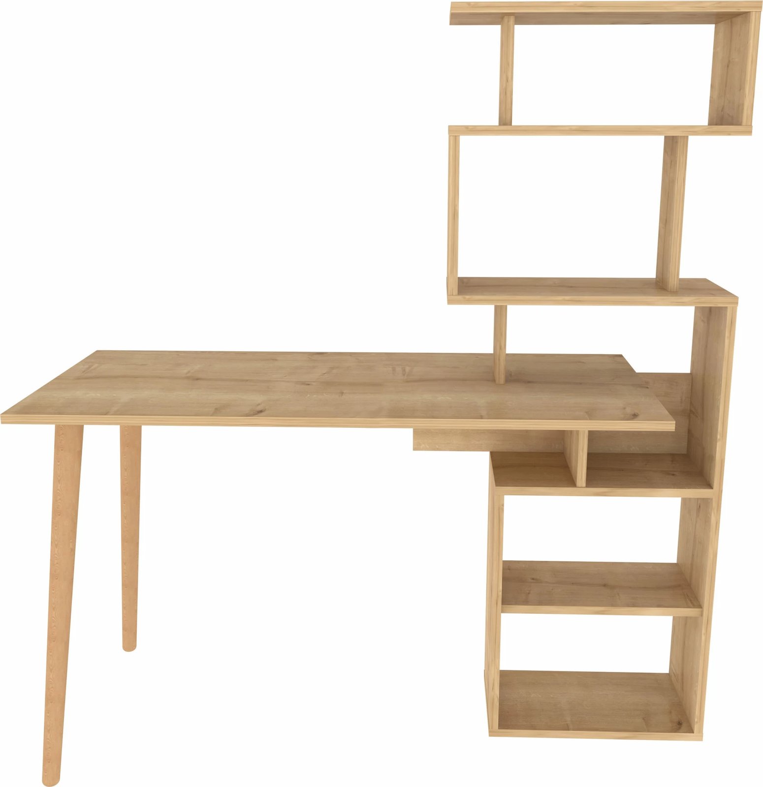 Tavolinë pune për studim, ngjyrë lisi, Hanah Home, Vina