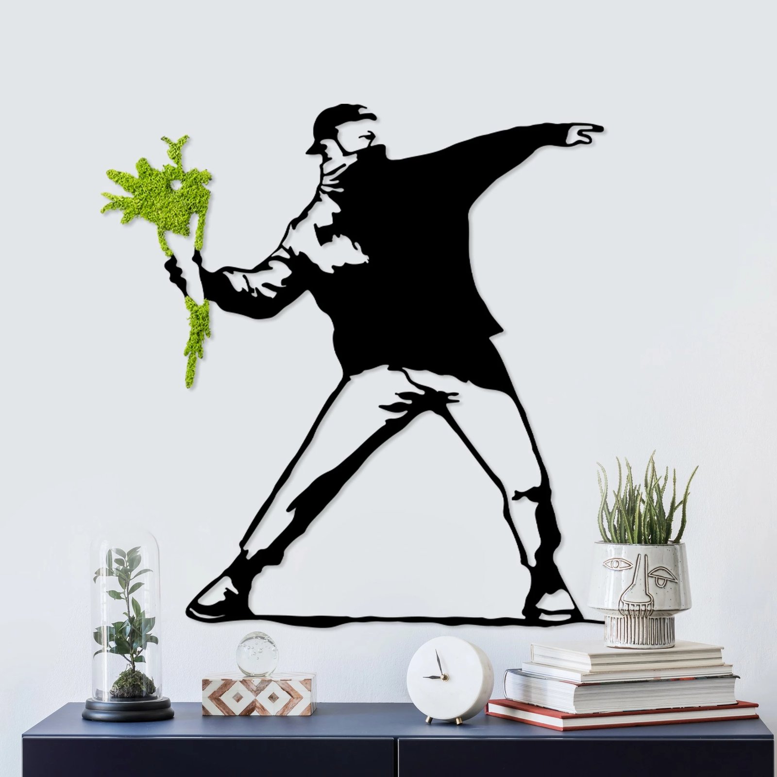 Aksesor dekorativ muri Wallity, myshk - Flower Gang, 70x69cm