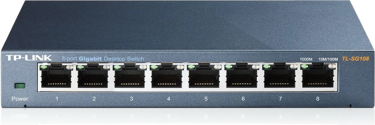 Switch TP-LINK TL-SG108, 8 porte Gigabit, Desktop