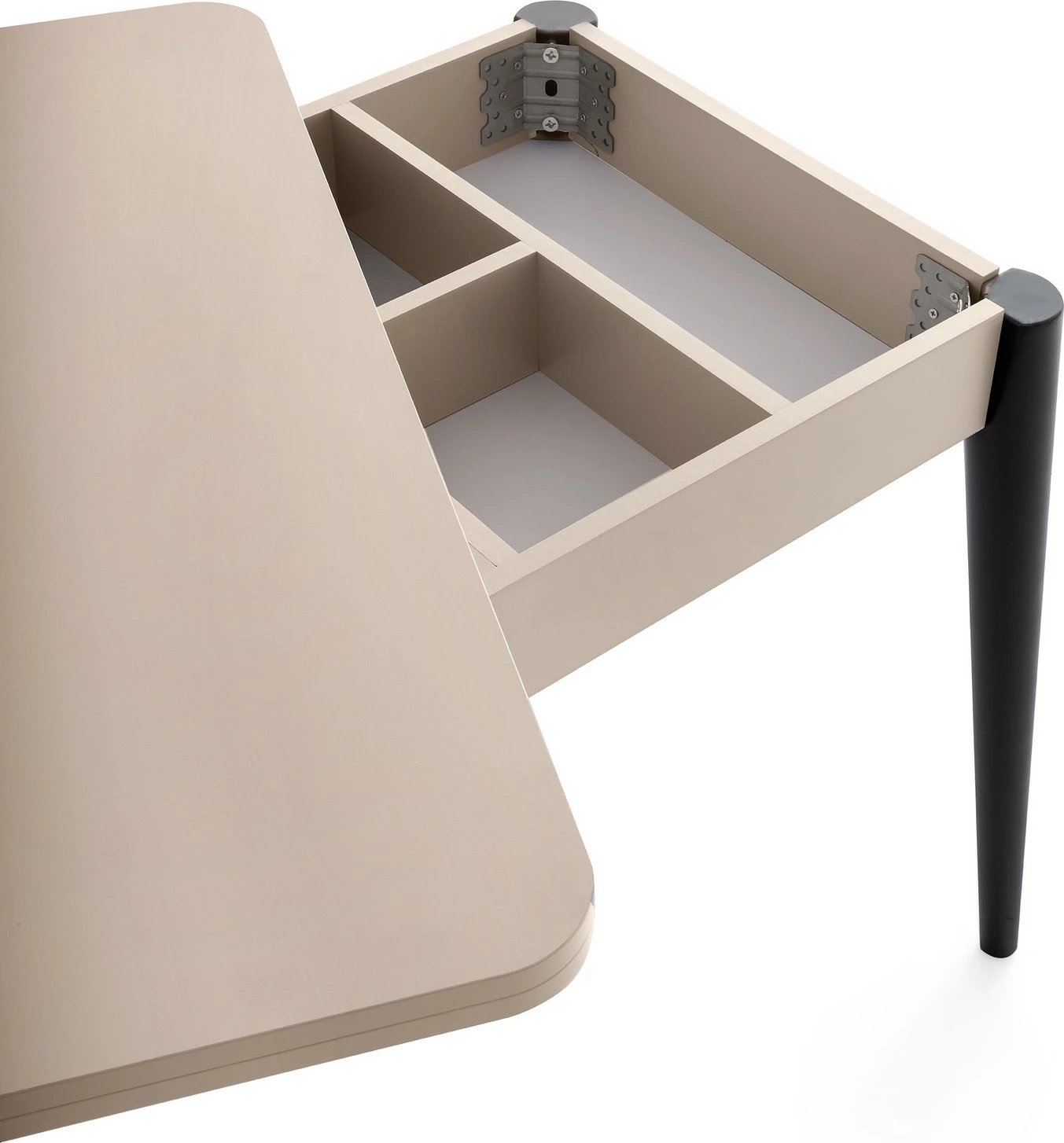 Tavolinë ngrënieje me zgjatje, ngjyrë moka e çelët, Dolunay - 1285