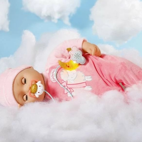 Biberon lodër Baby Annabell Zapf 704219-116721, me muzikë, ari/rozë/e bardhë