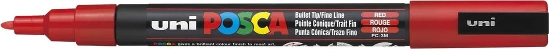 UNI-MARKER pc-3m POSCA RED