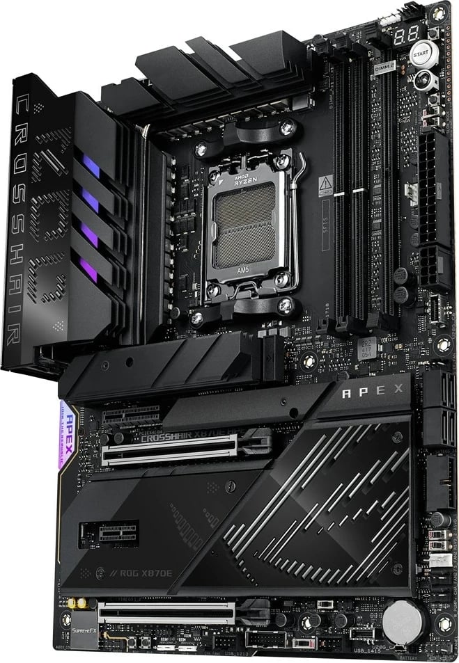 Pllakë amë ASUS ROG CROSSHAIR X870E APEX, Socket AM5, ATX, e zezë Pllakë amë ASUS ROG CROSSHAIR X870E APEX, Socket AM5, ATX, e zezë