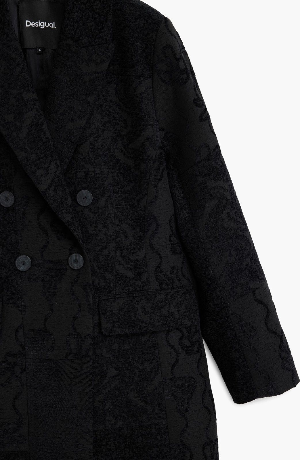 Pallto femra DESIGUAL, e zezë