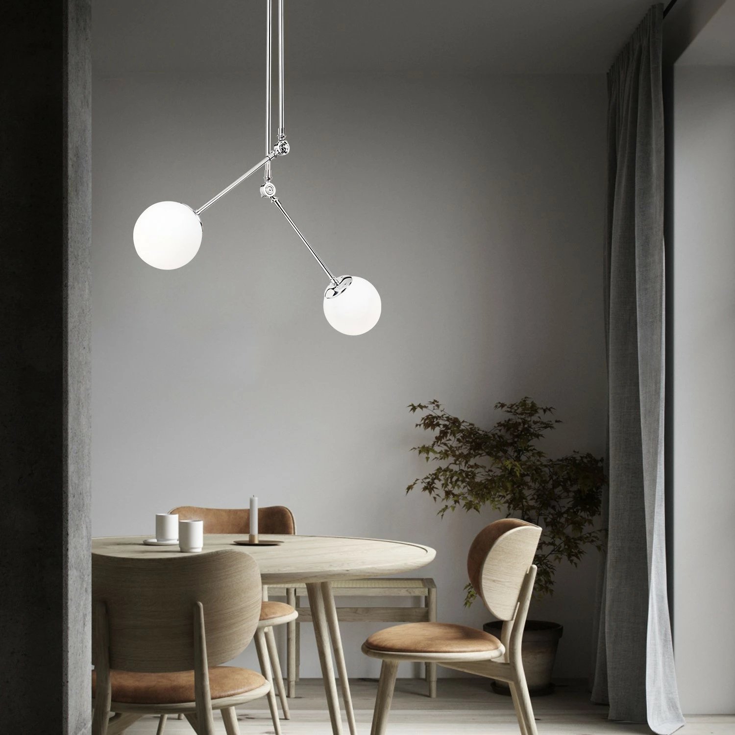 Llambë varëse Opviq, Cambaz - 3451, krom dhe e bardhë