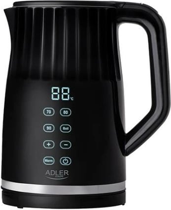 Ibrik elektrik Adler AD 1350 me kontroll temperature, 1.7L, i zi
