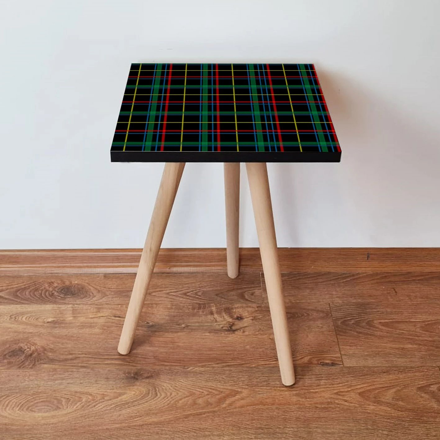 Tavolinë anësore Skye Decor, Shp367, e zezë, shumëngjyrëshe