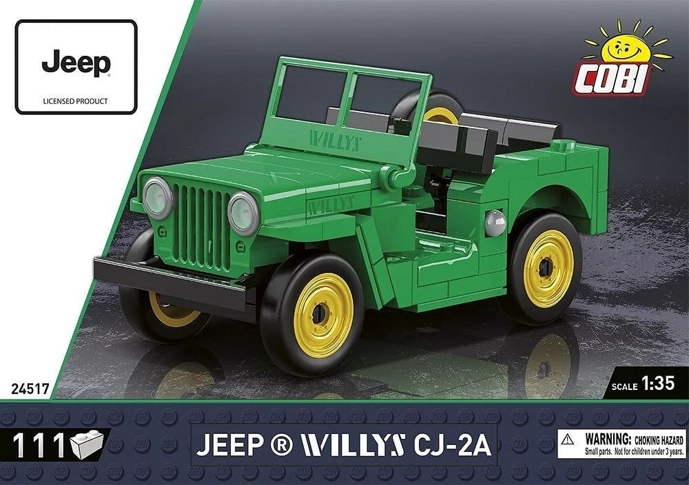 Set blloqesh ndërtimi COBI Jeep Willys CJ-2A, 111 pjesë, e gjelbër