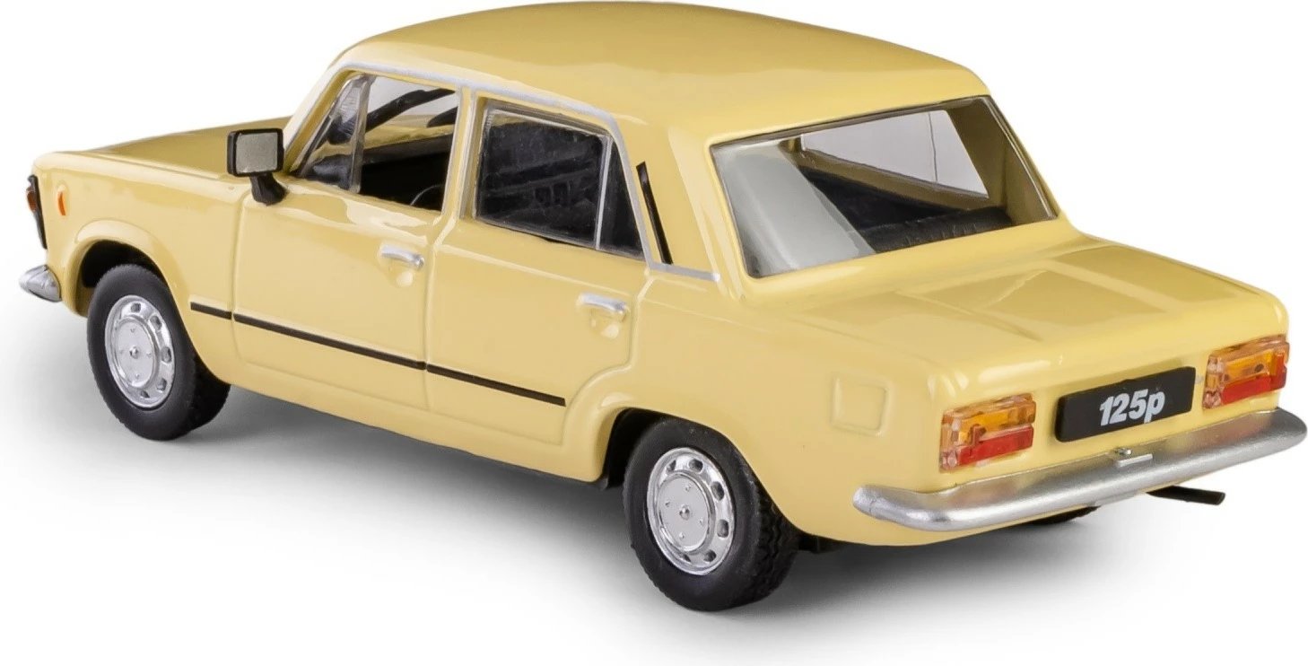 Model makine Daffi Fiat 125p, 1:43, Metal/Plastik, e verdhë