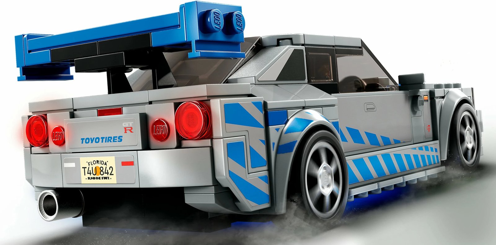 Set LEGO Speed Champions Nissan Skyline GT-R 76917, 2 Fast 2 Furious, gri/blu