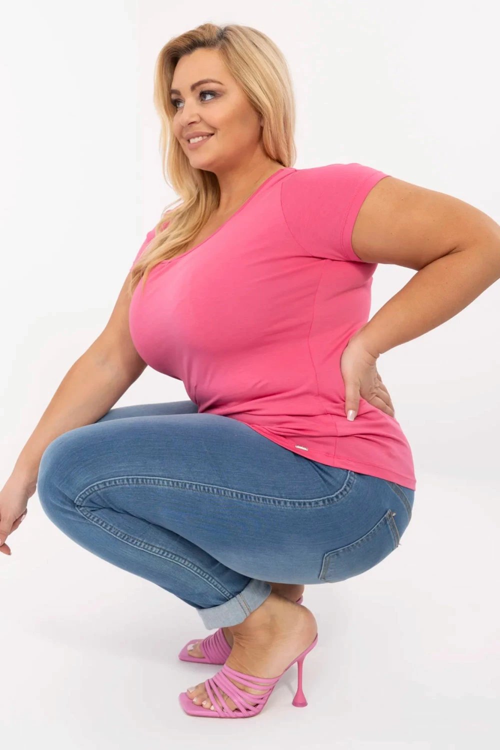 Maicë plus size për femra Relevance 211768, rozë
